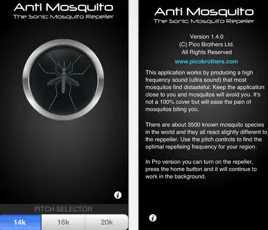 Screen shot of a mosquito repellant app - keep mosquitoes away from your home with Johnson Pest Control in TN