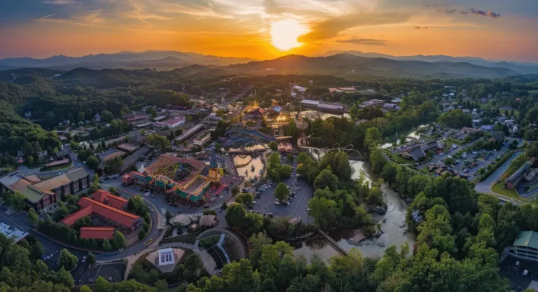 Skyline of the city at sunset | Johnson Pest Control serving East Tennessee